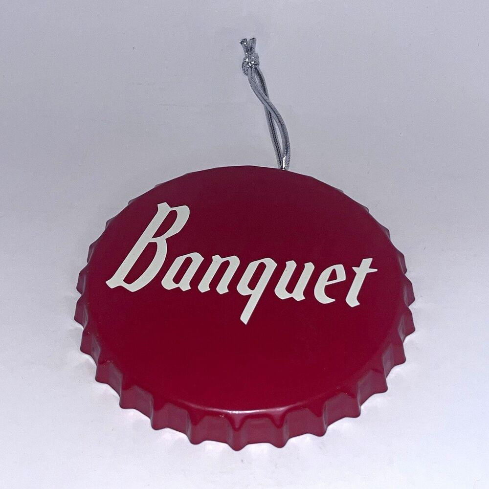 Coors Banquet Red Bottle Cap Ornament Collectible Theme Decor - NEW ~ Offers wel